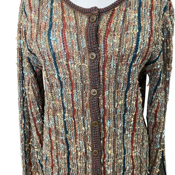 Act iii Vintage 90's Knit Cottagecore Granny Core Button Down Cardigan - Picture 3 of 8